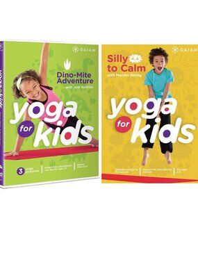 Two NEW Gaiam Kids Yoga DVD Set